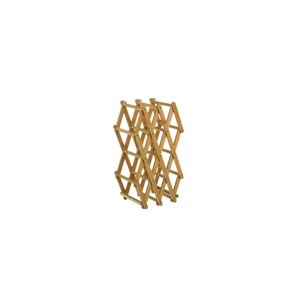 Porte Bouteilles Pliable en Bambou bois, WADIGA