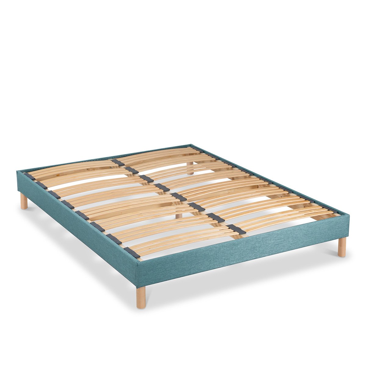 Sommier à lattes Tissu LUMIÈRE bleu marine, BELLECOUR