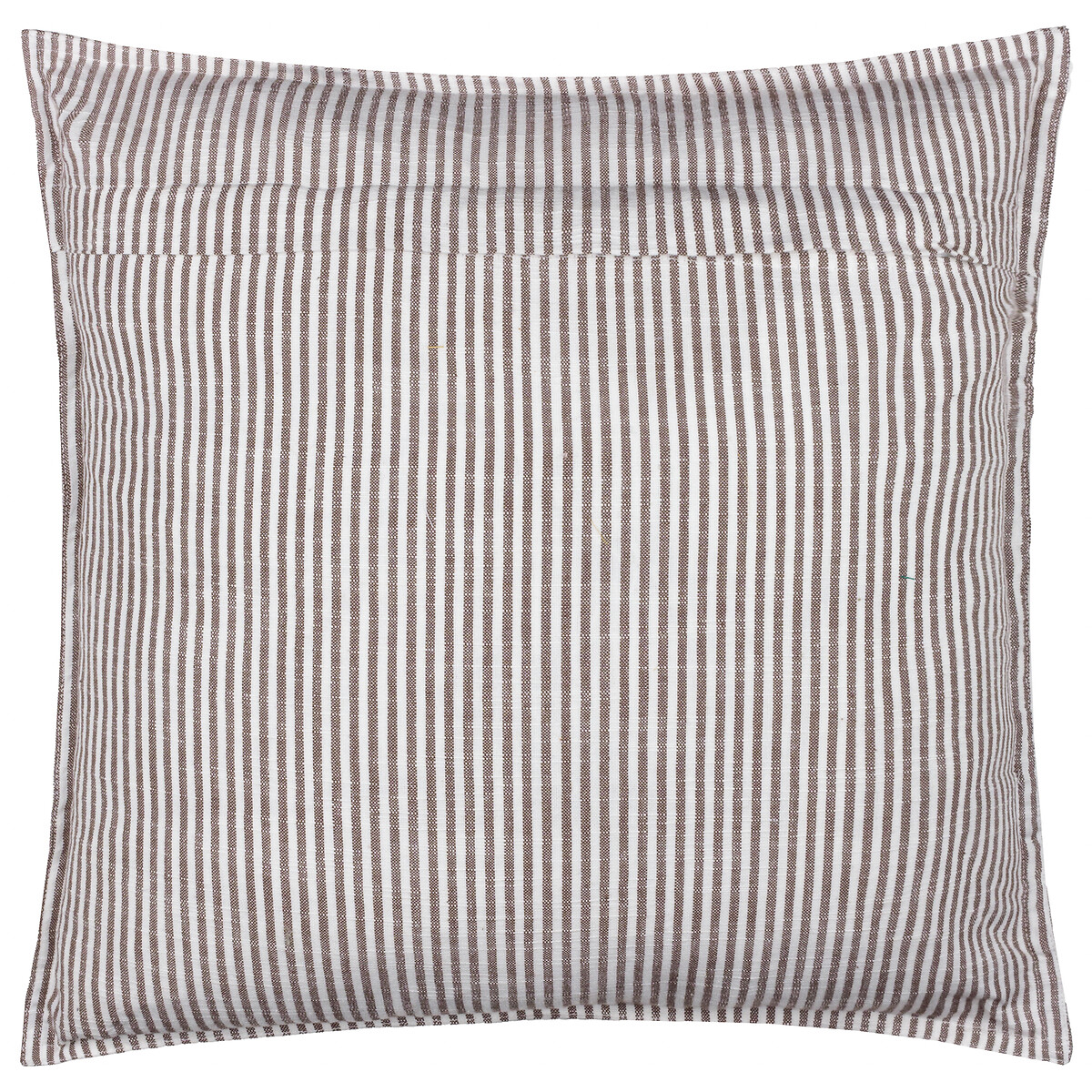 Truro Striped 100% Cotton Filled Cushion chocolate, YARD