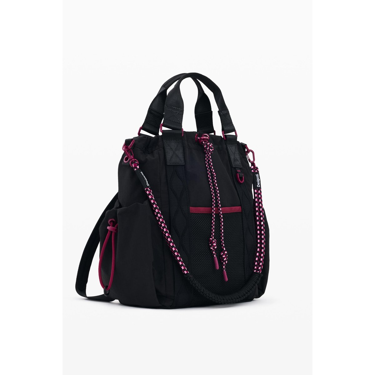 Sac à dos nylon moyen noir, DESIGUAL
