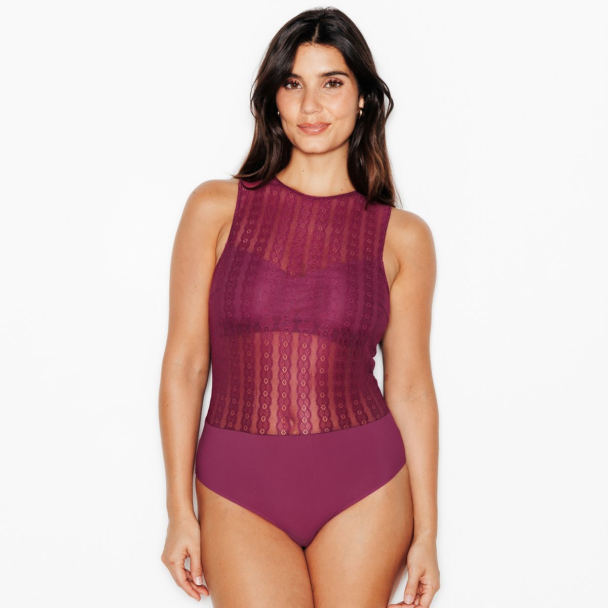 Body JO bordeaux, ROUGEGORGE LINGERIE