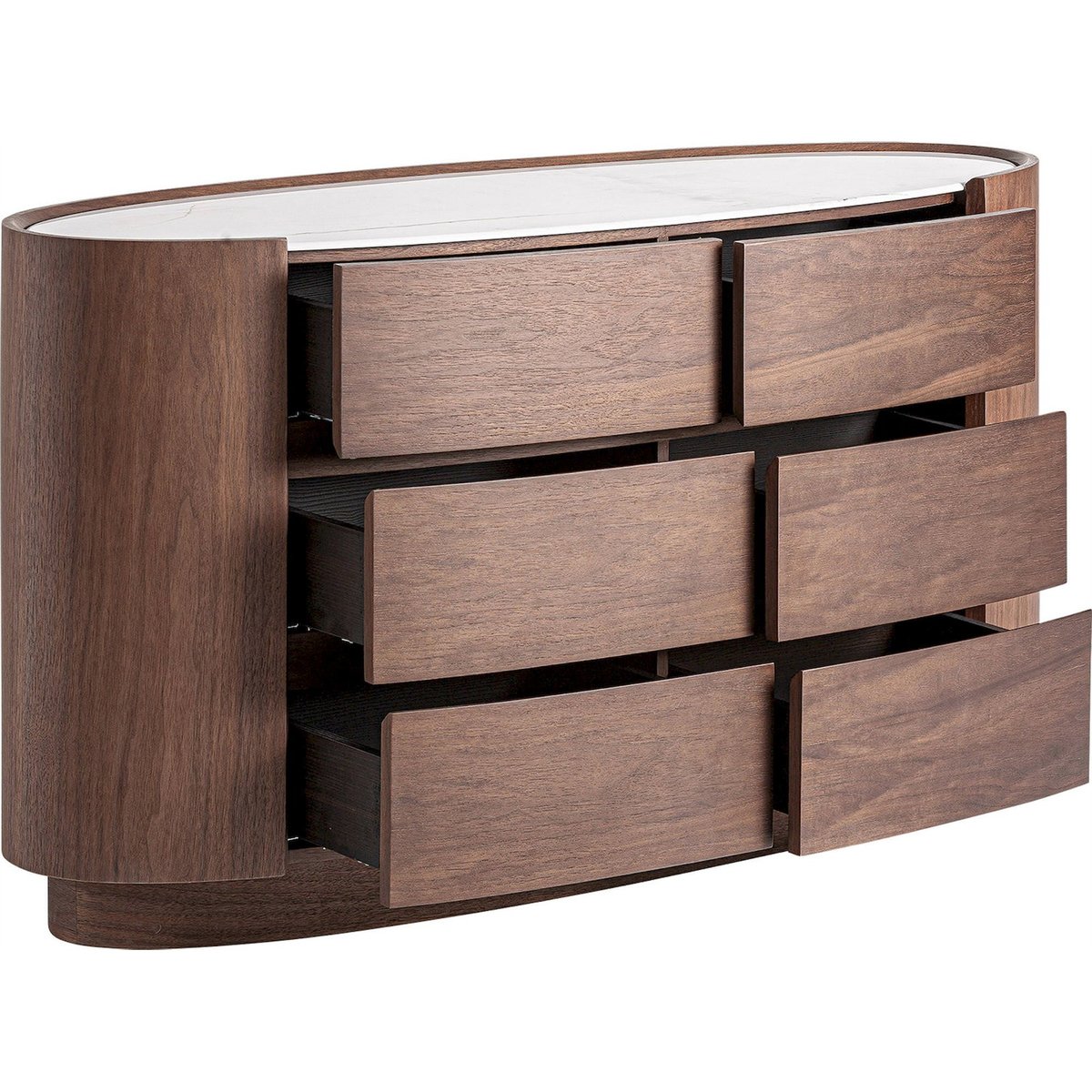 Commode en bois vieilli avec détails en fer marron bois vieilli contemporain, RECOLLECTION
