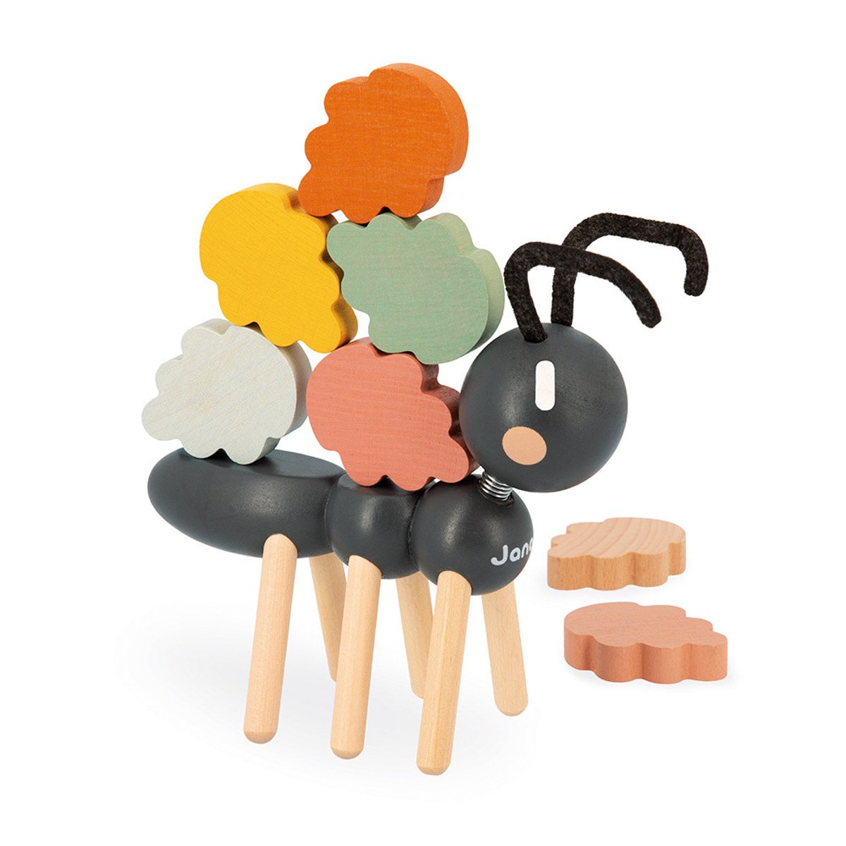 Jeu D'équilibre En Bois Fourmi, Jouet D'éveil multicolore, JANOD