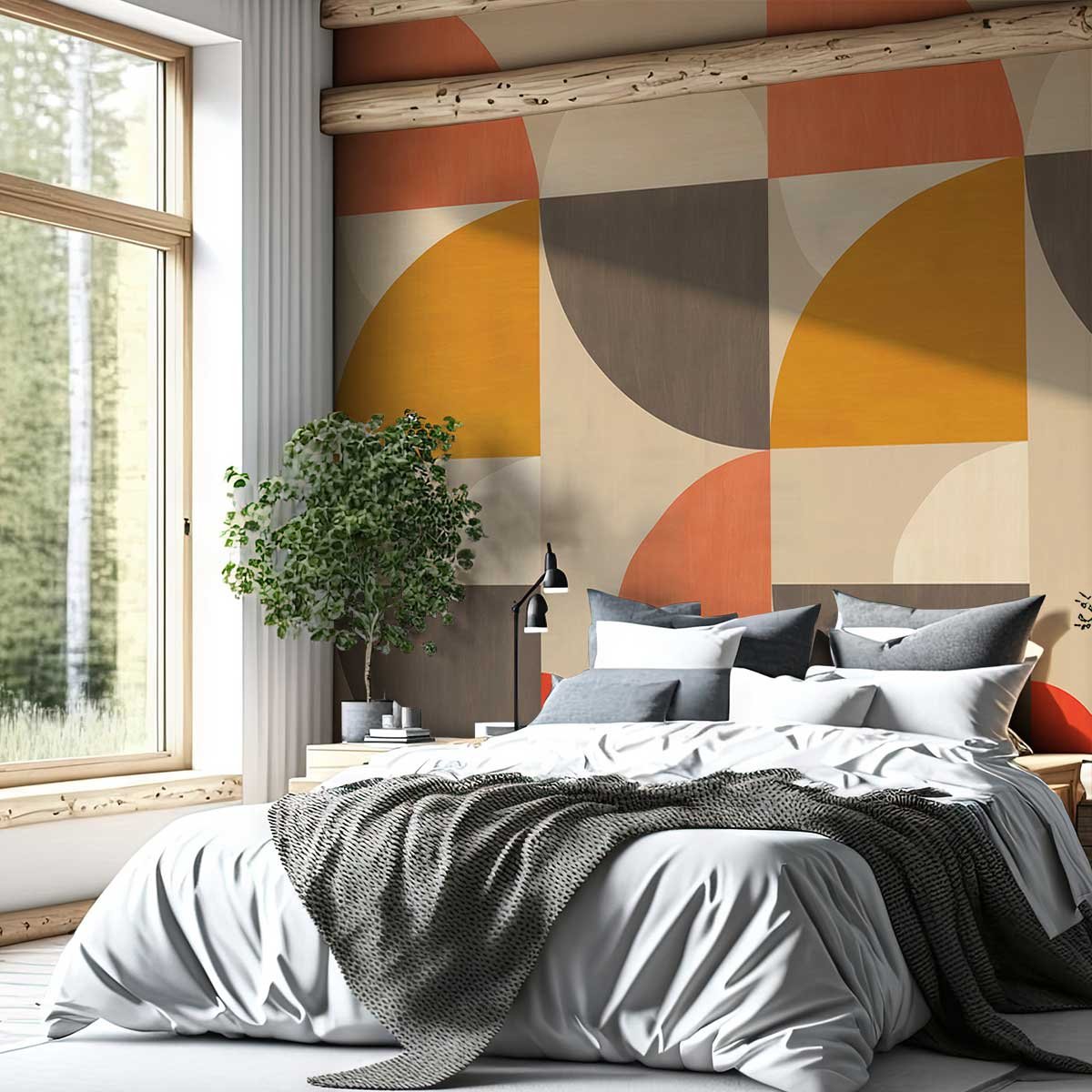 Papier peint, baia beige, HEXOA