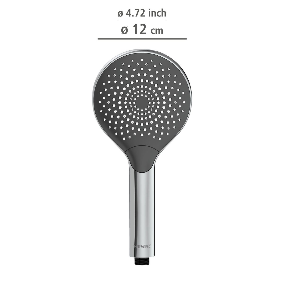 Pommeau de douche 3 jets Watersaving argent brillant, WENKO