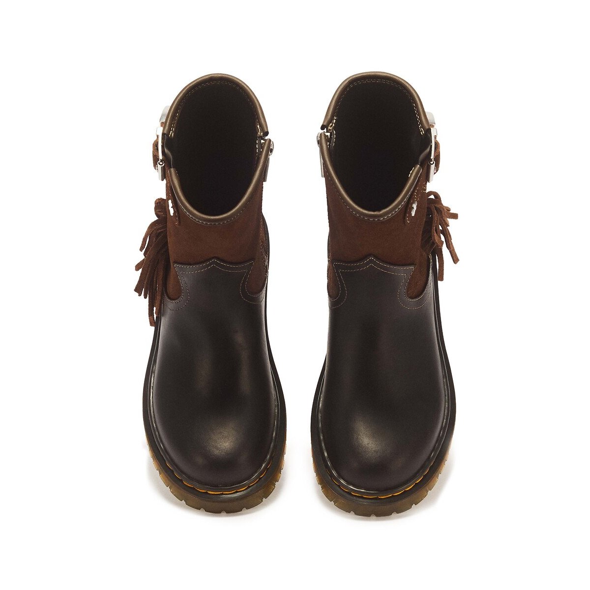 Bottes en cuir, Genaya Rodeo Junior marron, DR. MARTENS