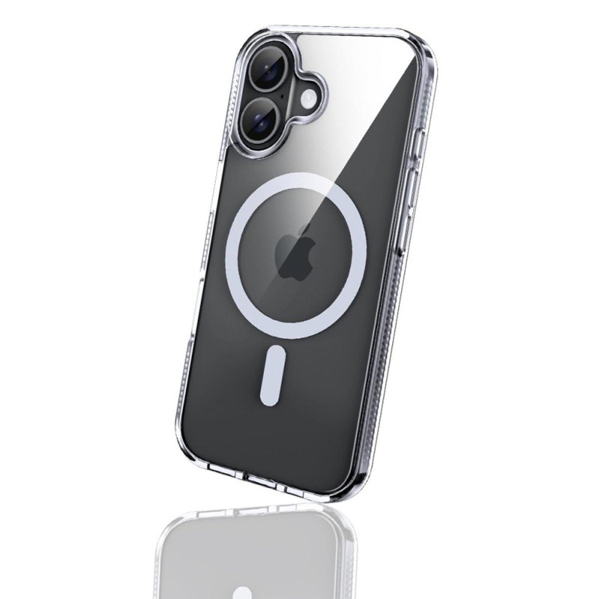 Coque Anti-choc compatible Magsafe pour iPhone 17 Transparente + 2 protections écran et 2 protections objectif caméra transparent, EVETANE