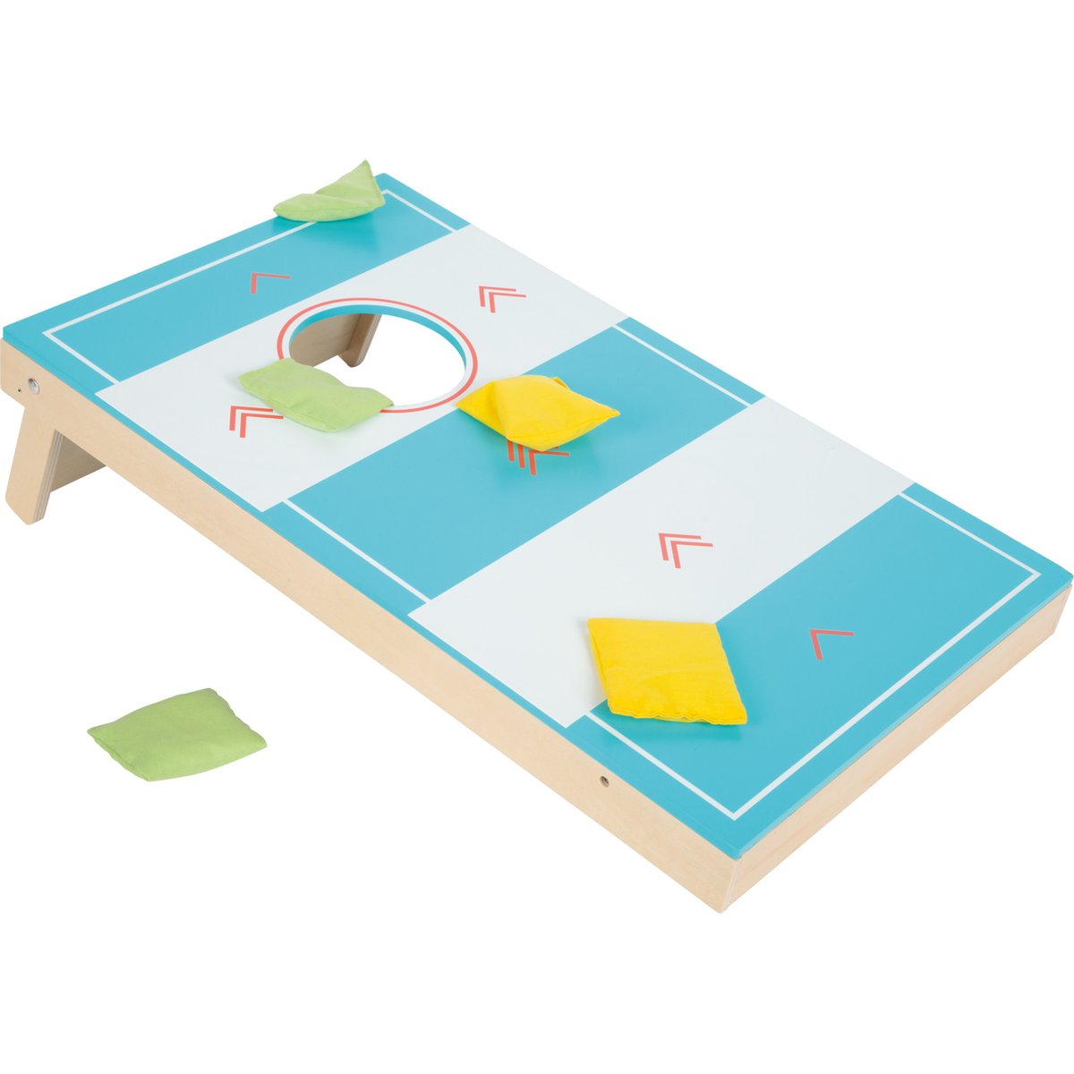 Jeu de Cornhole et de Sling Puck bleu, SMALL FOOT COMPANY