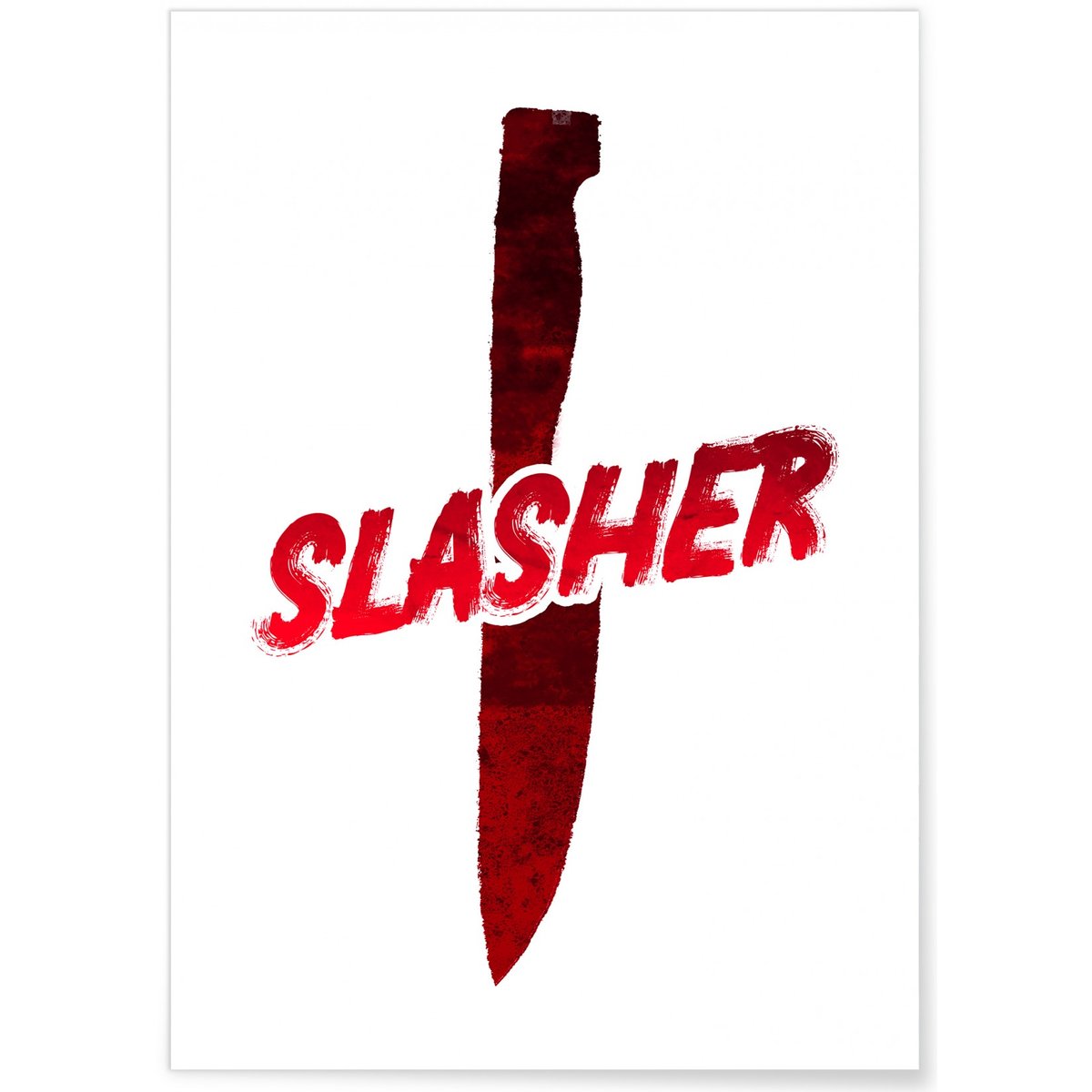 Poster Slasher blanc, L'AFFICHERIE