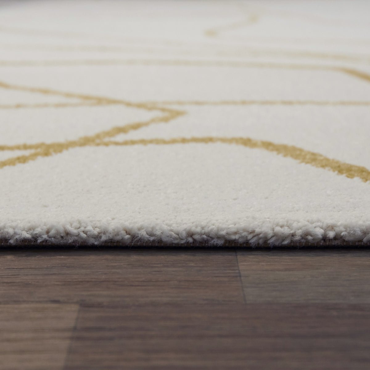 Tapis doux et design LUMEN jaune naturel, AFK LIVING