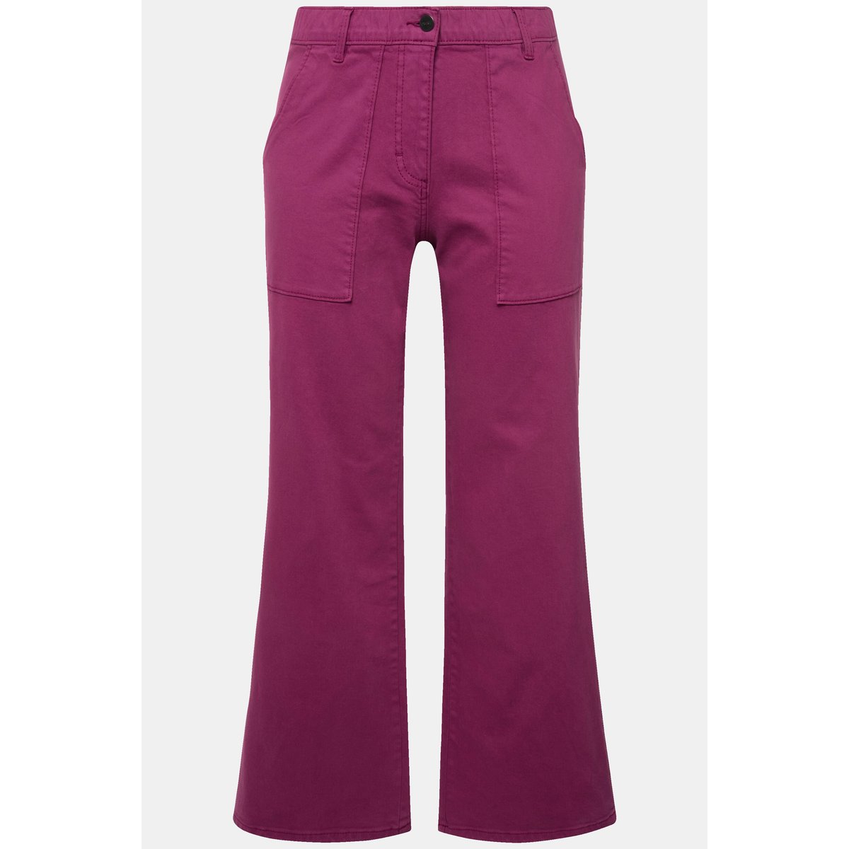 Jean coloré Mary en coton bio, jambe large fuchsia, ULLA POPKEN