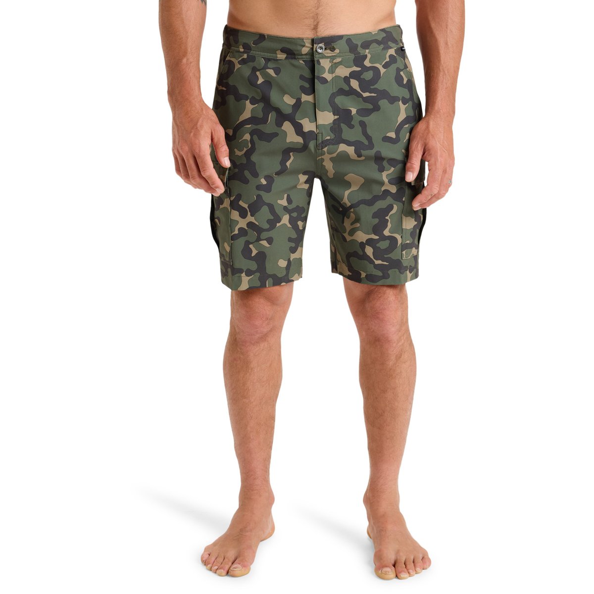 Short hybride HALF 19" beige aloe butancamo, QUIKSILVER
