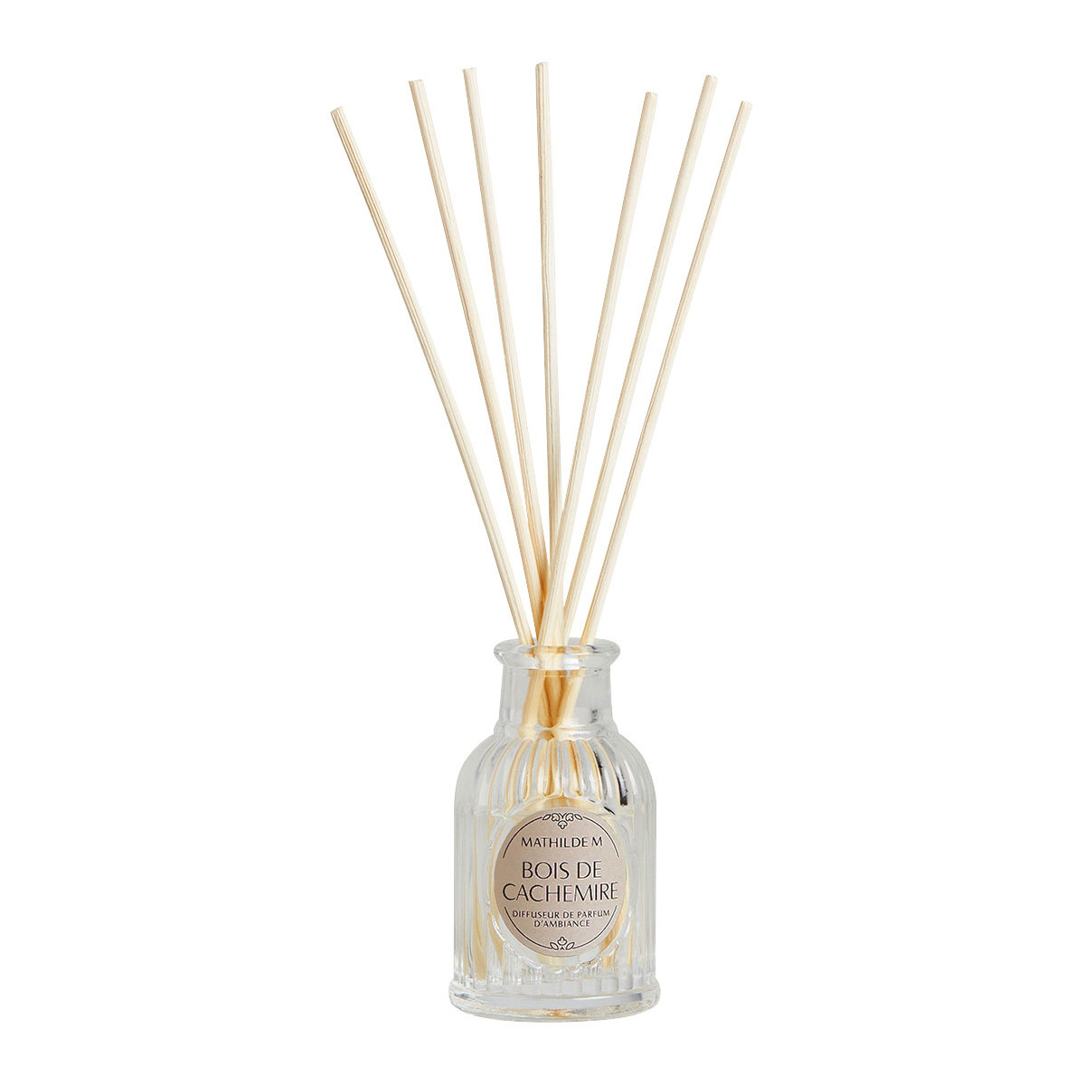 Diffuseur de parfum d'ambiance 30 ml - Bois de Cachemire transparent, MATHILDE M