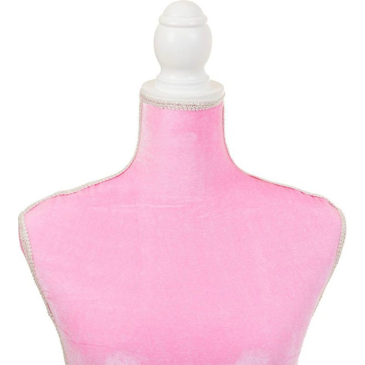 Mannequin de couture en bois et velours rose velours pastel, RECOLLECTION