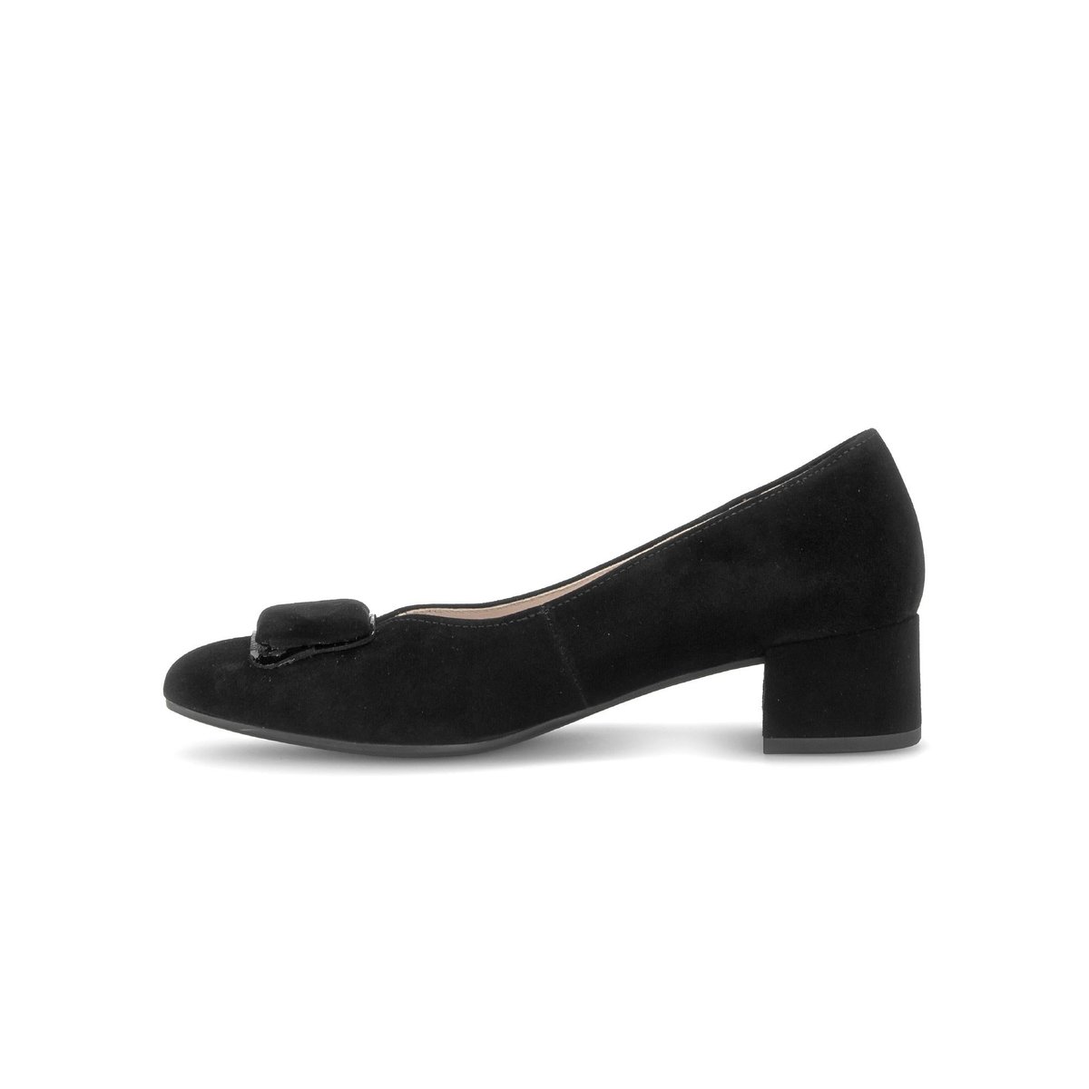 Escarpins en cuir à talon décroché noir, GABOR