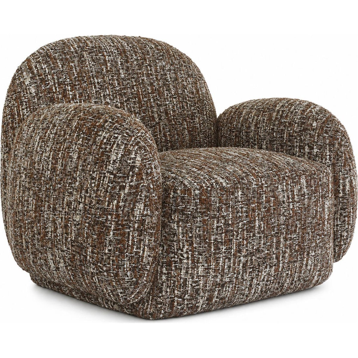 Fauteuil lounge enveloppant en tissu texturé terra magic, RECOLLECTION