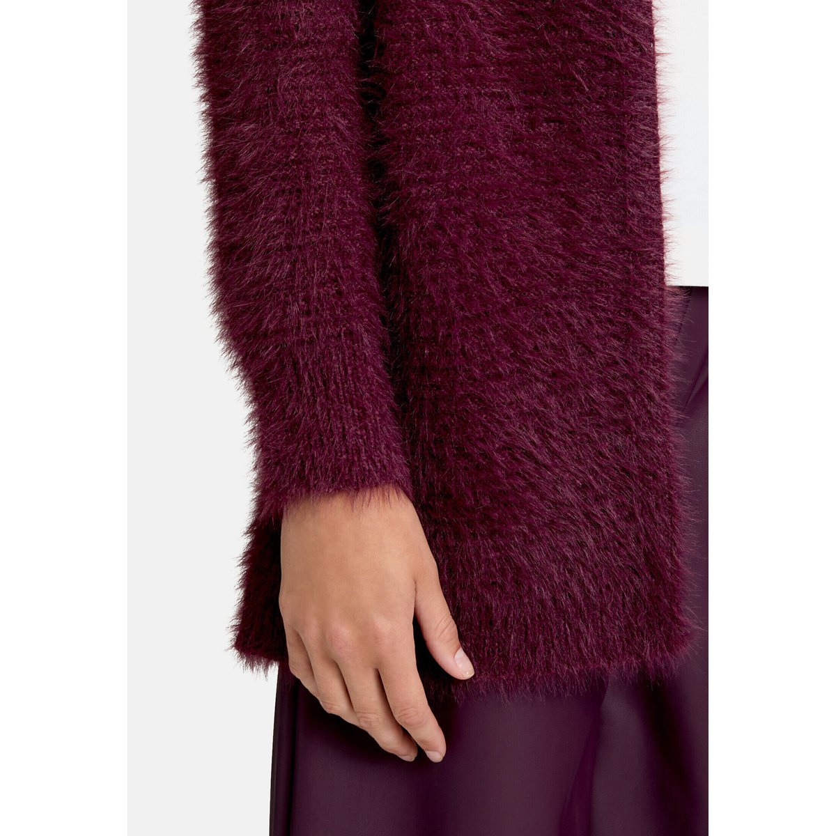 Cardigan en maille sans fermeture dark aubergine, BETTY & CO