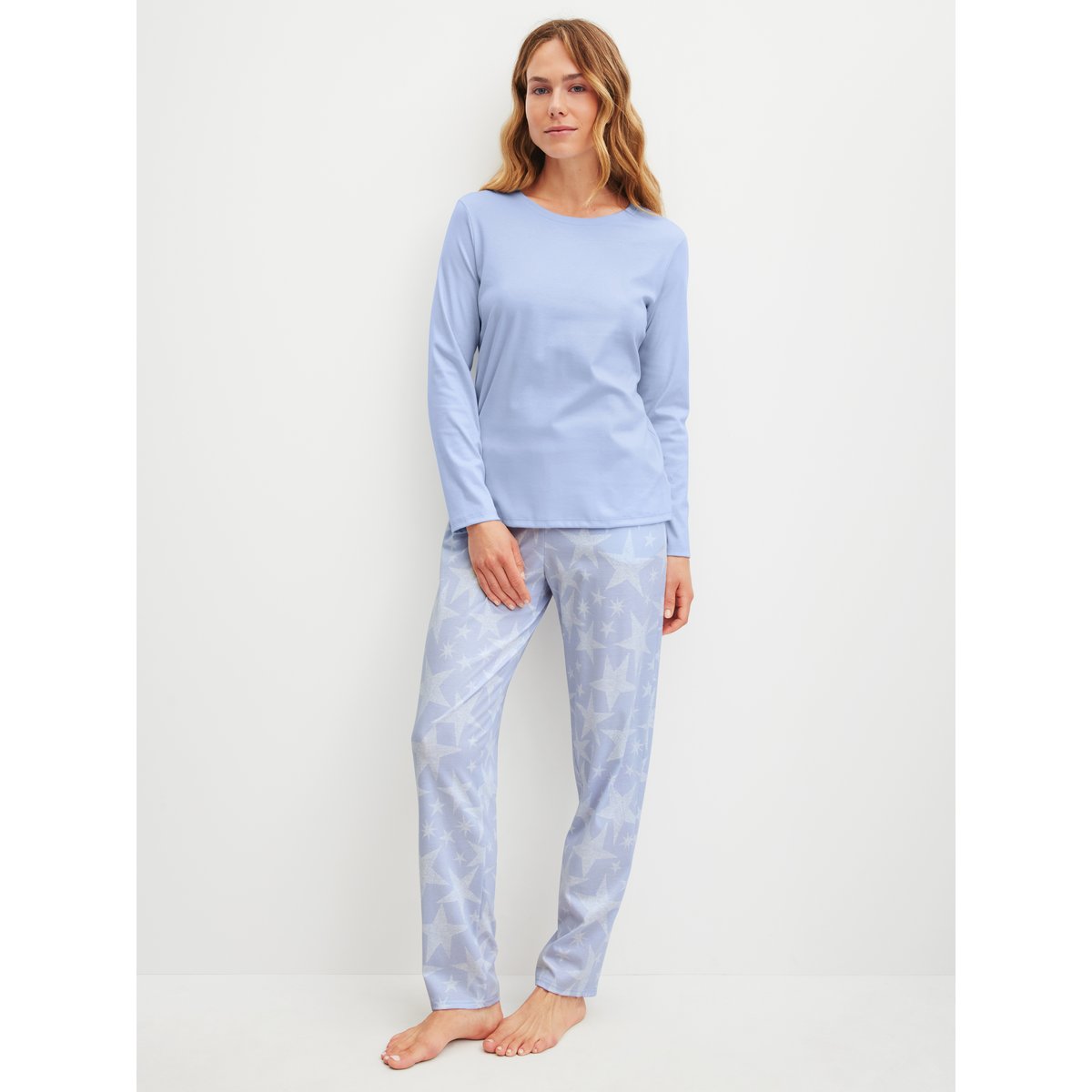 Pantalon Coton FAVOURITES GROUND bleu harmonie, CALIDA