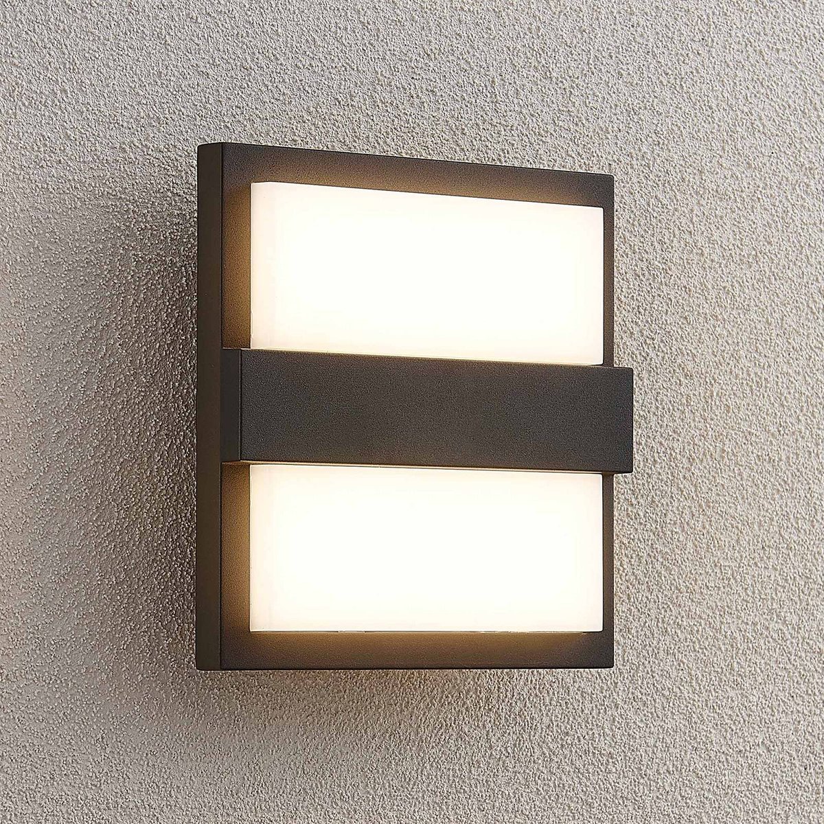 Applique extérieure en aluminium moderneLED anthracite, blanc, LUCANDE