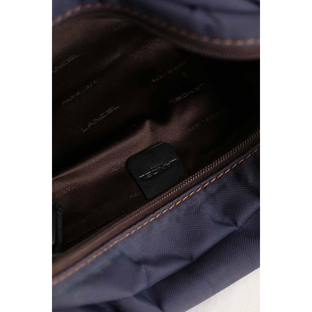 Sac porté épaule - Bon État violet, LANCEL