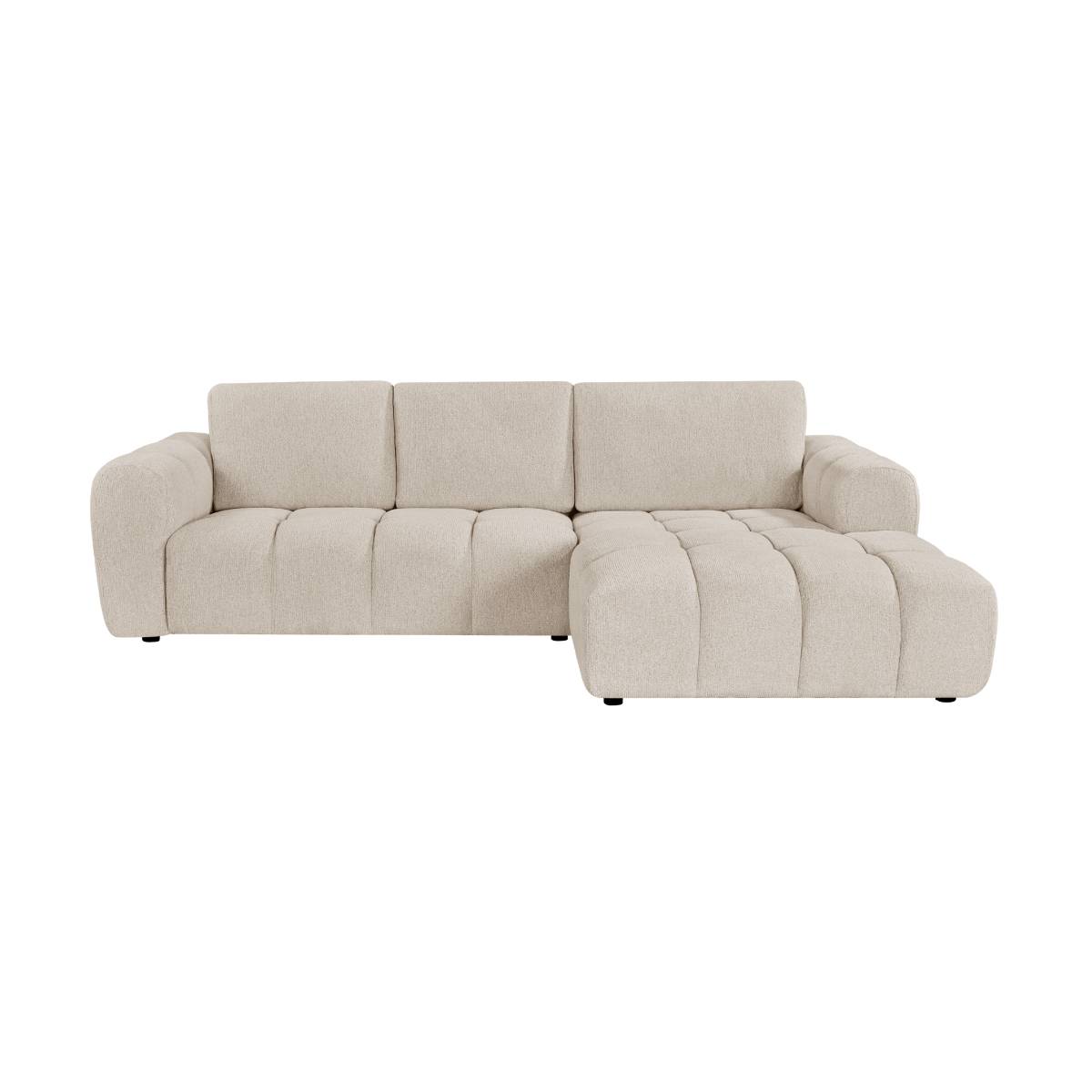 Canapé en tissu SYREL beige, MADE IN MEUBLES 
