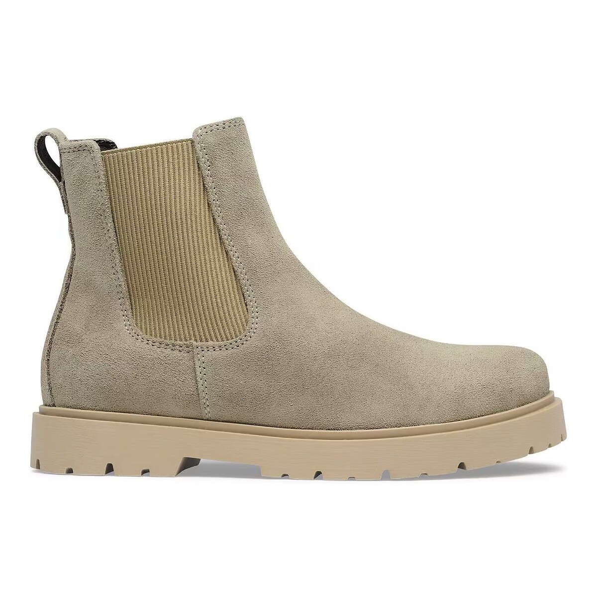 Bottines chelsea en cuir Highwood Slip-On Mid beige, BIRKENSTOCK