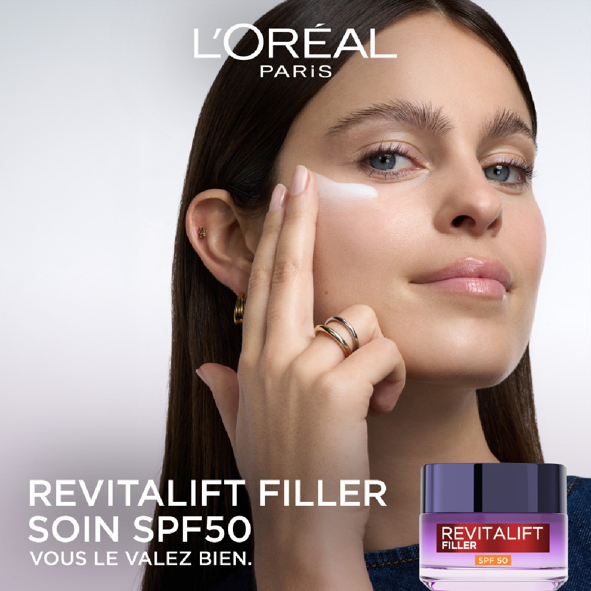 Crème de Jour Anti-Âge Repulpante FPS 50 couleur unique, L'OREAL PARIS