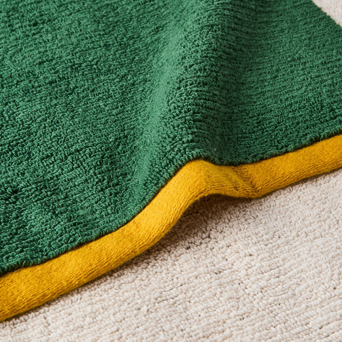 Tapis de bain Lysiris Vert/orange LYSIRIS vert/orange, CARRE BLANC