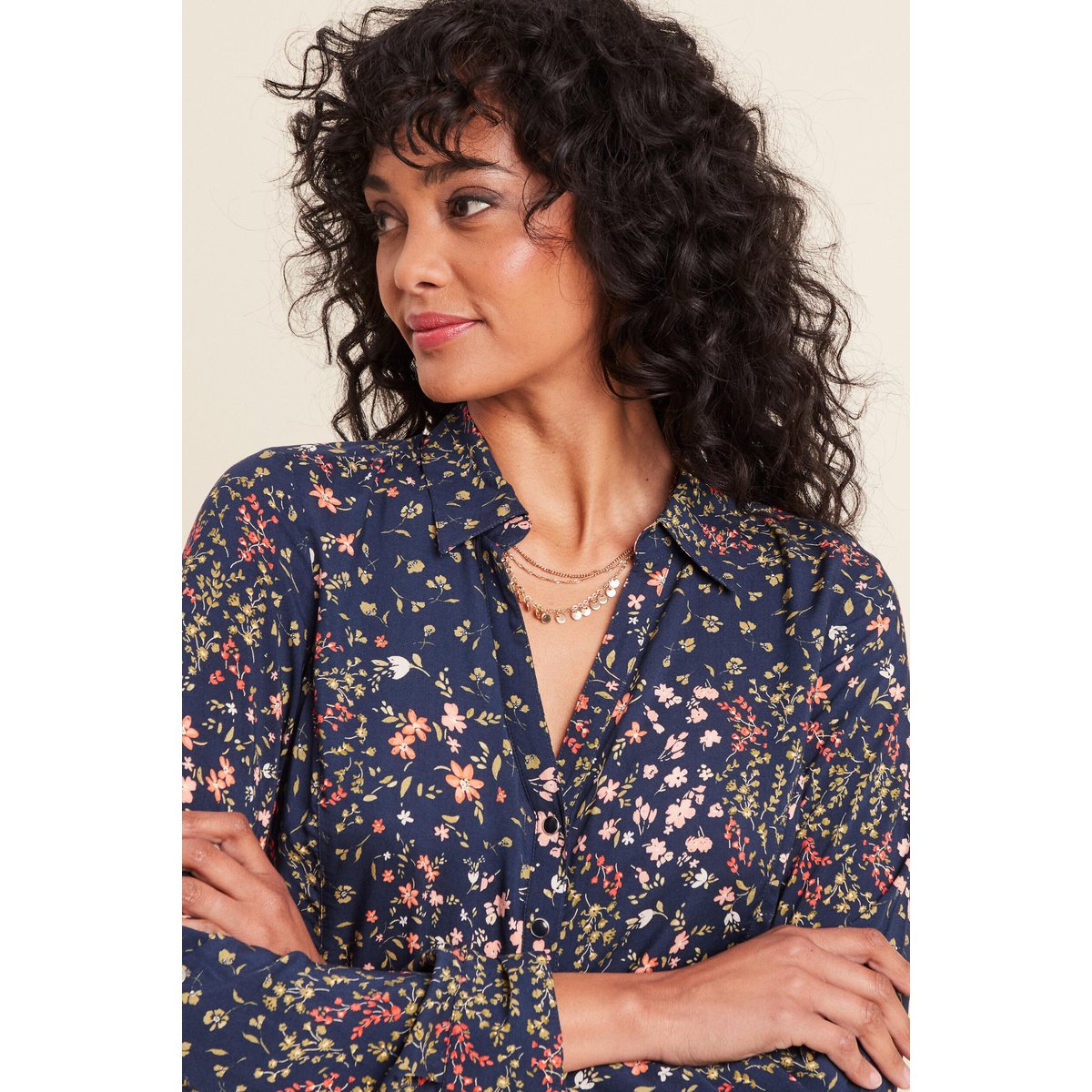 Chemise manches longues bleu marine, BREAL