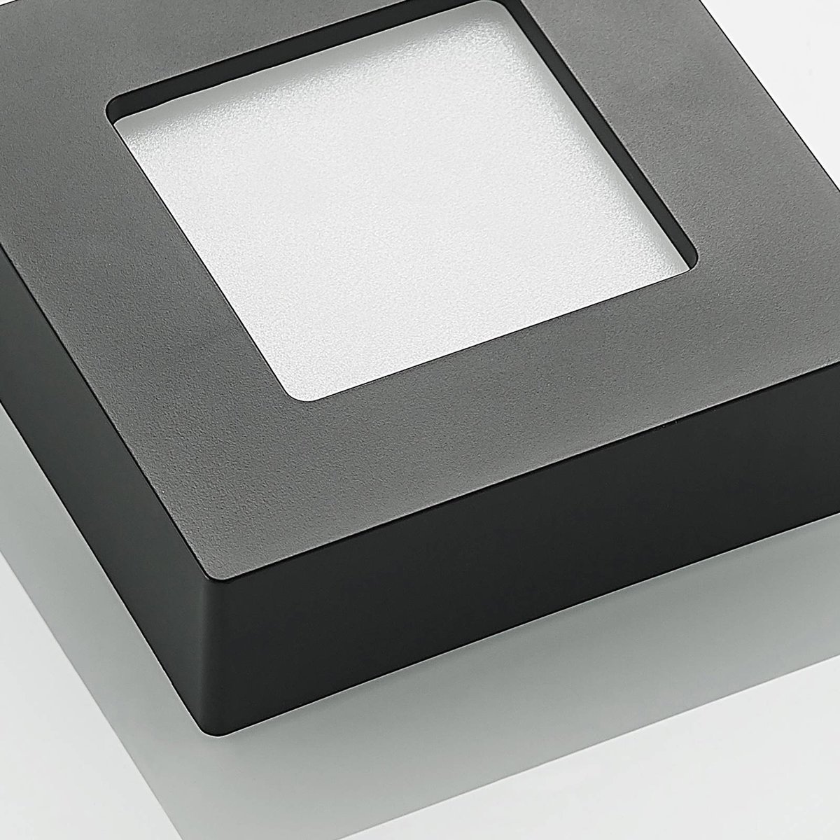 Plafonnier en aluminium moderneLED, Alette noir, blanc, PRIOS