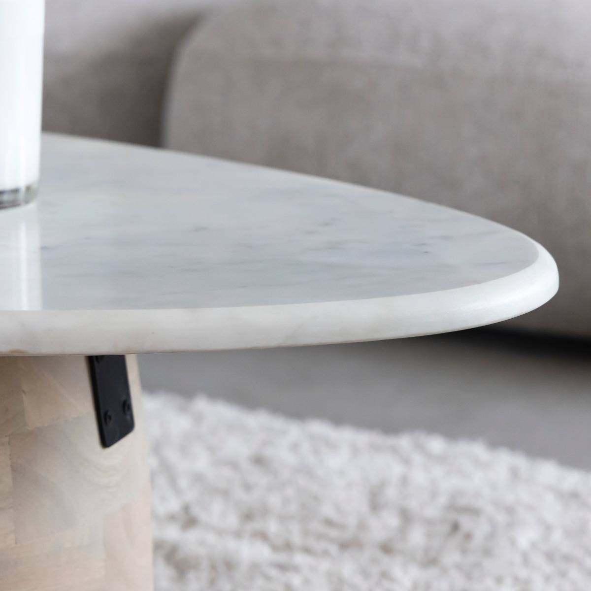 Table basse en bois de manguier MOANA bois clair, MADE IN MEUBLES