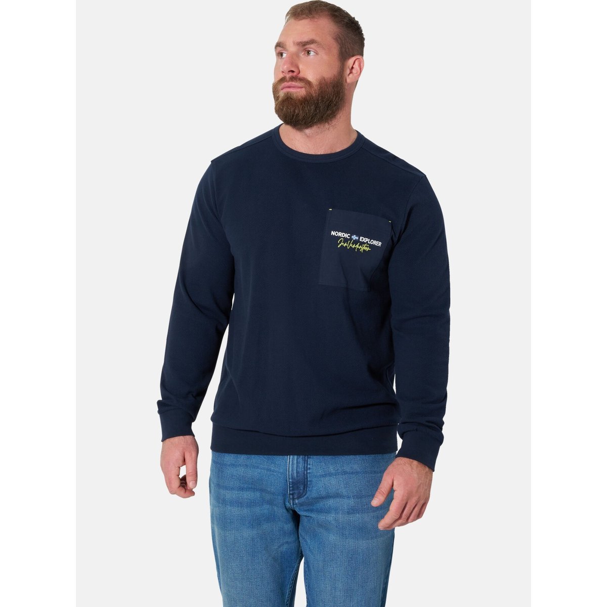 Lot de 2 sweatshirts TUDEMAL bleu foncé kaki, JAN VANDERSTORM