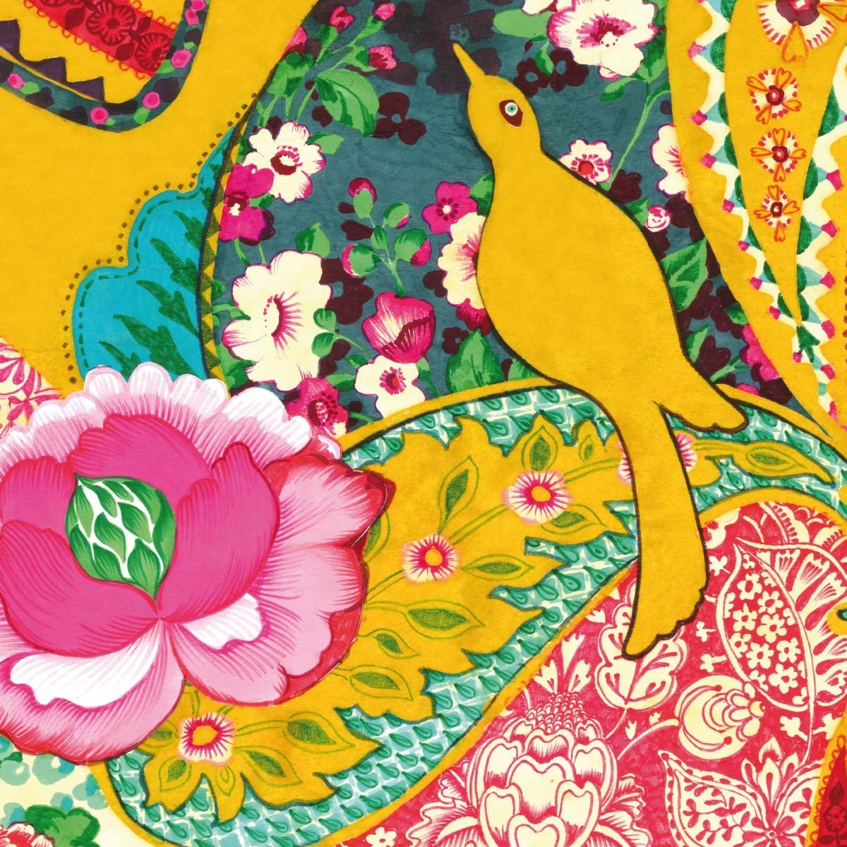 Toile de transat PAJARO multicolore, VENT DE BOHÈME