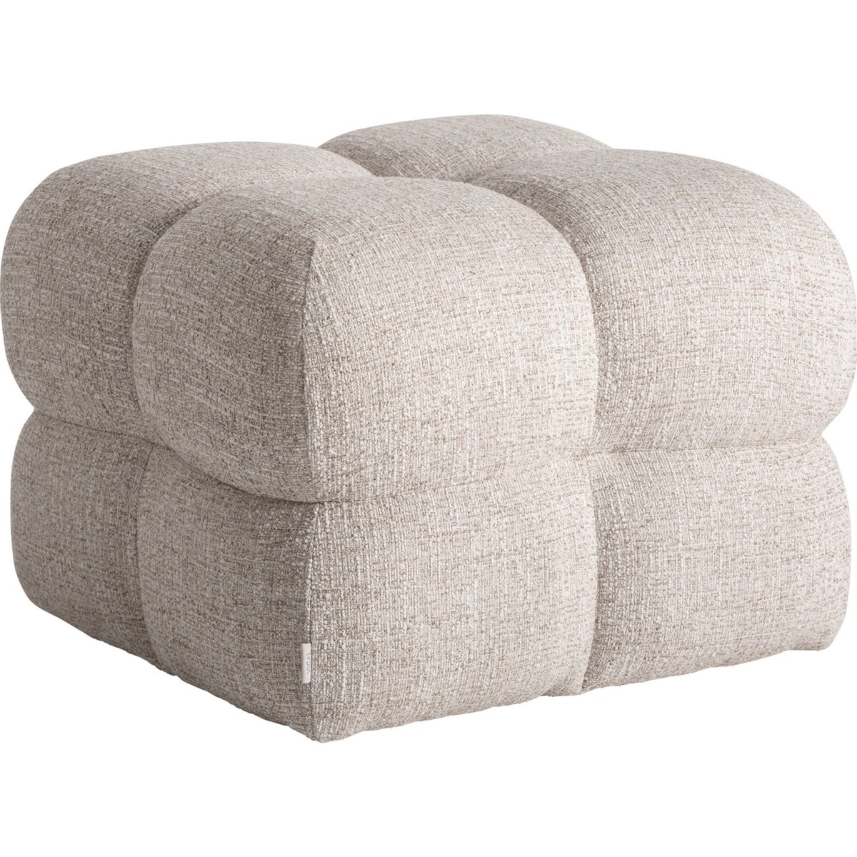 Repose-pieds contemporain beige marbré, RECOLLECTION