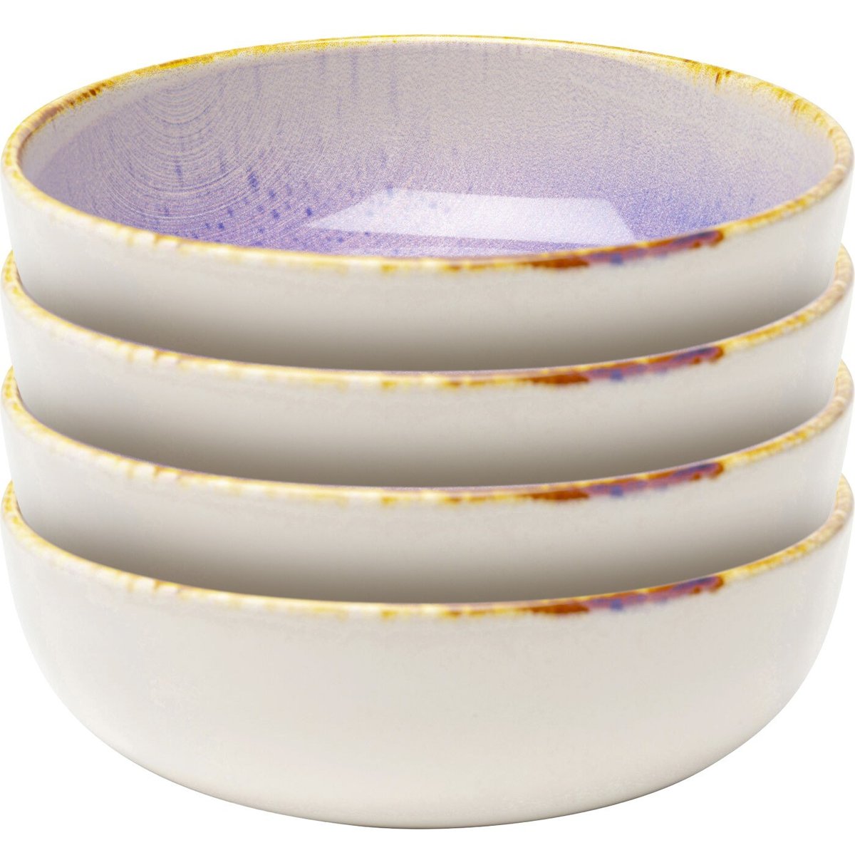 Lot de 4 bols, SHIRLEY violet, KARE DESIGN