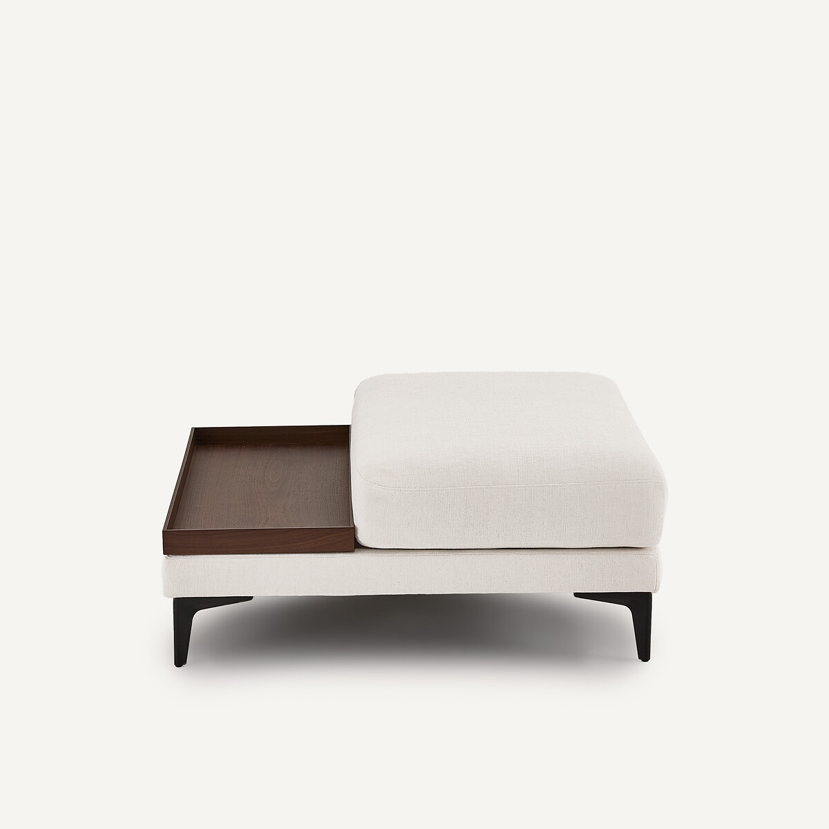 Repose-pieds avec plateau, toile polyester, MODERNISTE craie, EMMANUEL GALLINA X AM.PM
