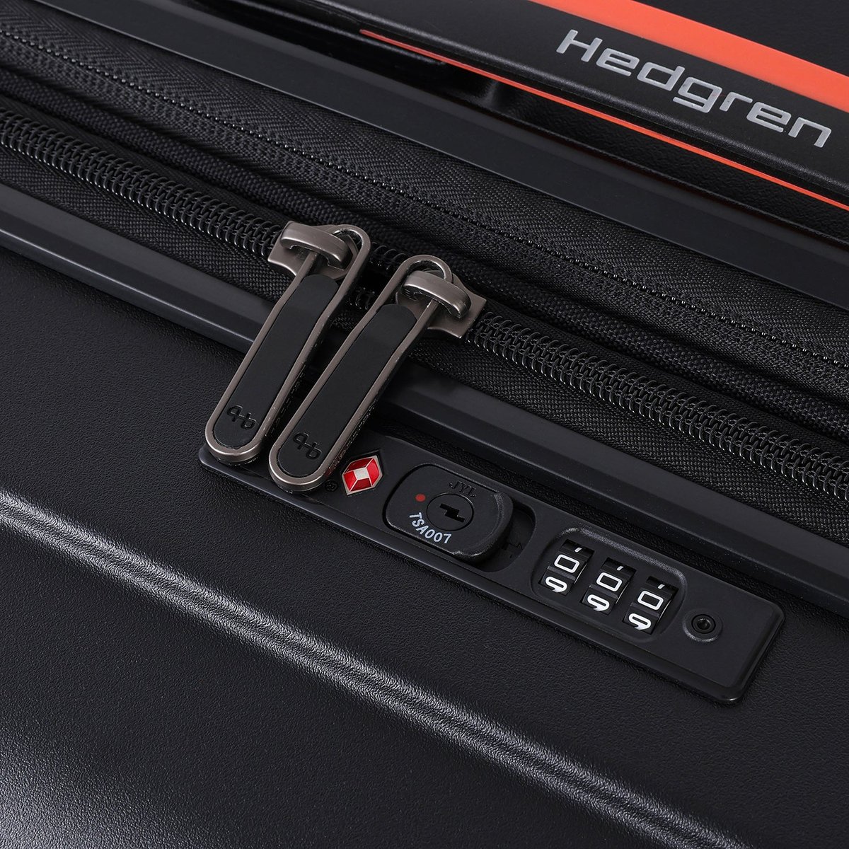 Valise soute rigide extensible 4 roues sécurisée black, HEDGREN