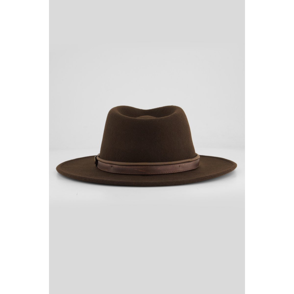 Chapeau en laine, pure laine marron foncé, JP1880