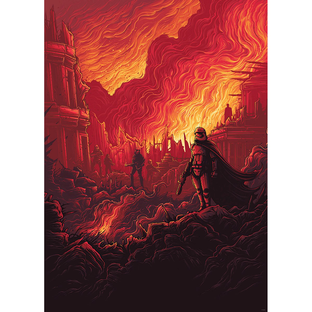 Papier peint Komar - Star Wars First Order Purge - 200 x 280 cm orange, HEXOA
