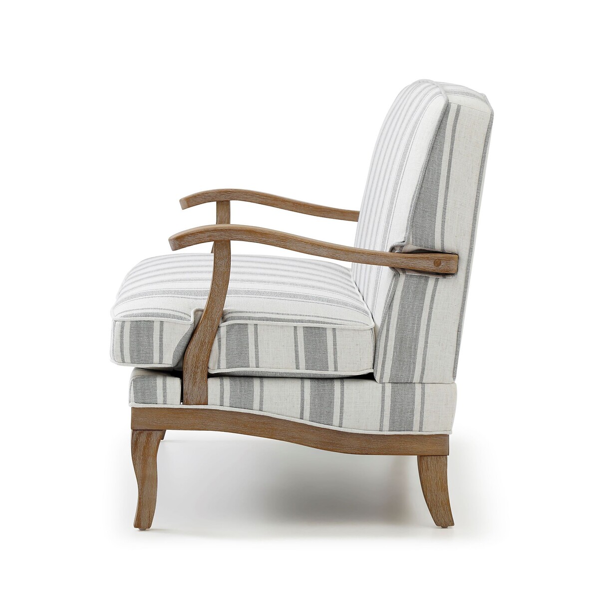 Oakley Linen Stripe 2 Seater Accent Sofa striped beige, SO'HOME