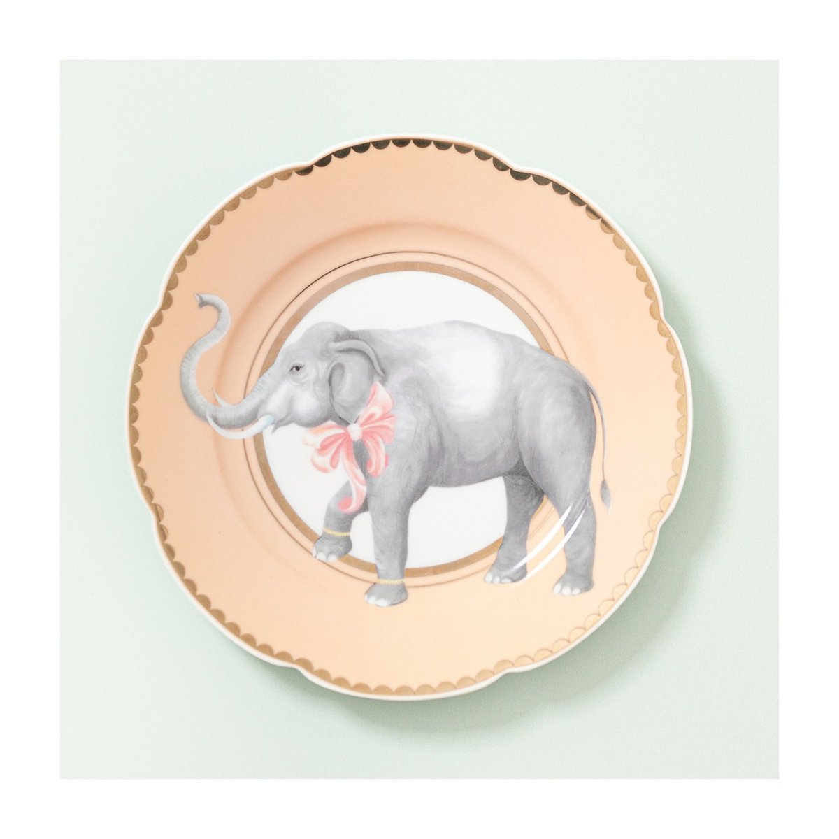Assiette à dessert Elephant multicolore, YVONNE ELLEN