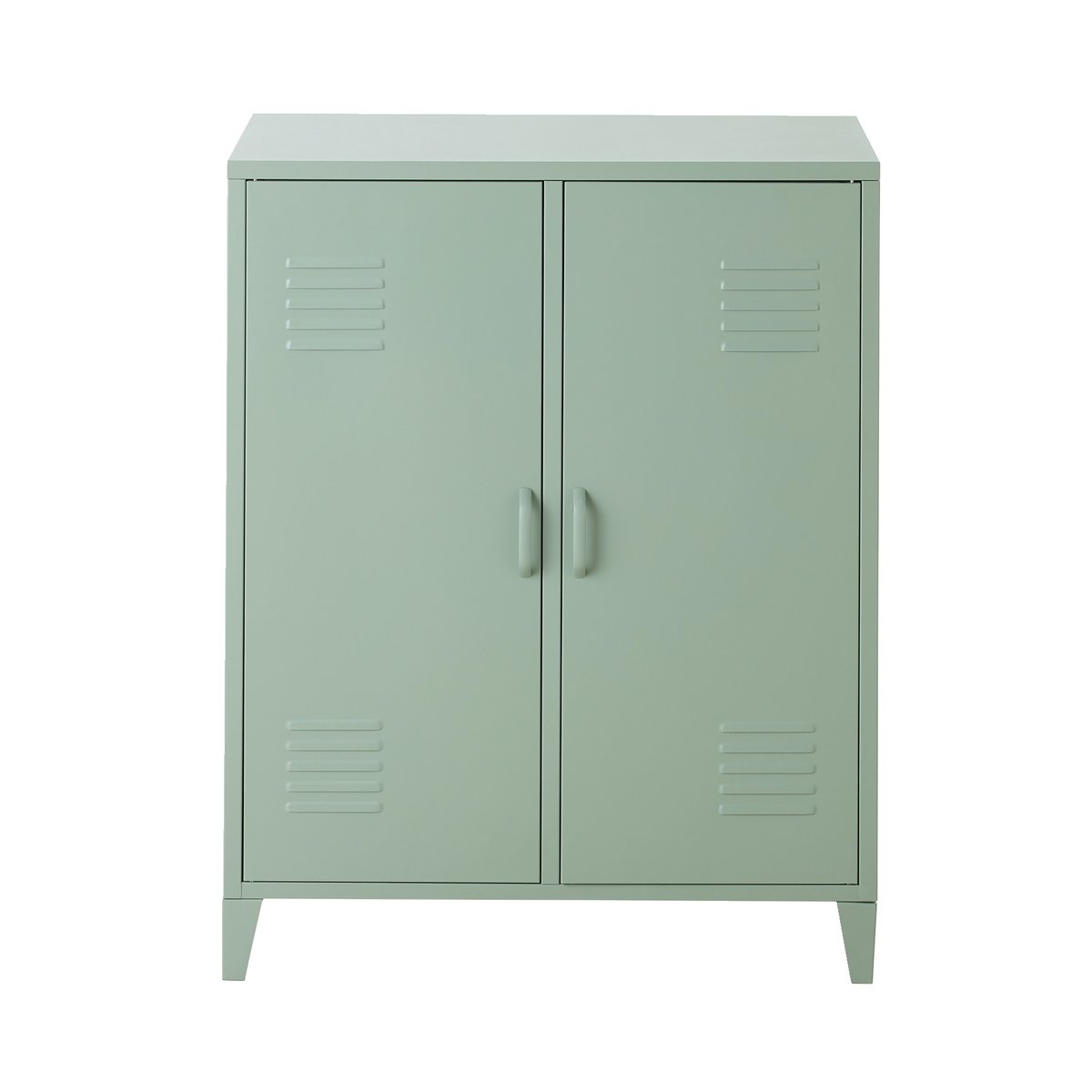 Armoire basse en métal, 2 portes vert, VERTBAUDET