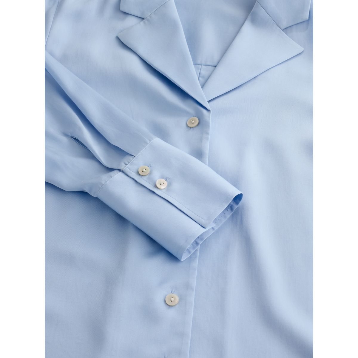 Chemise à manches longues avec col revers bleu, NEXT
