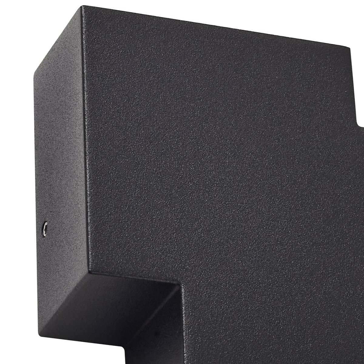 Applique extérieure en aluminium moderneLED noir, LINDBY
