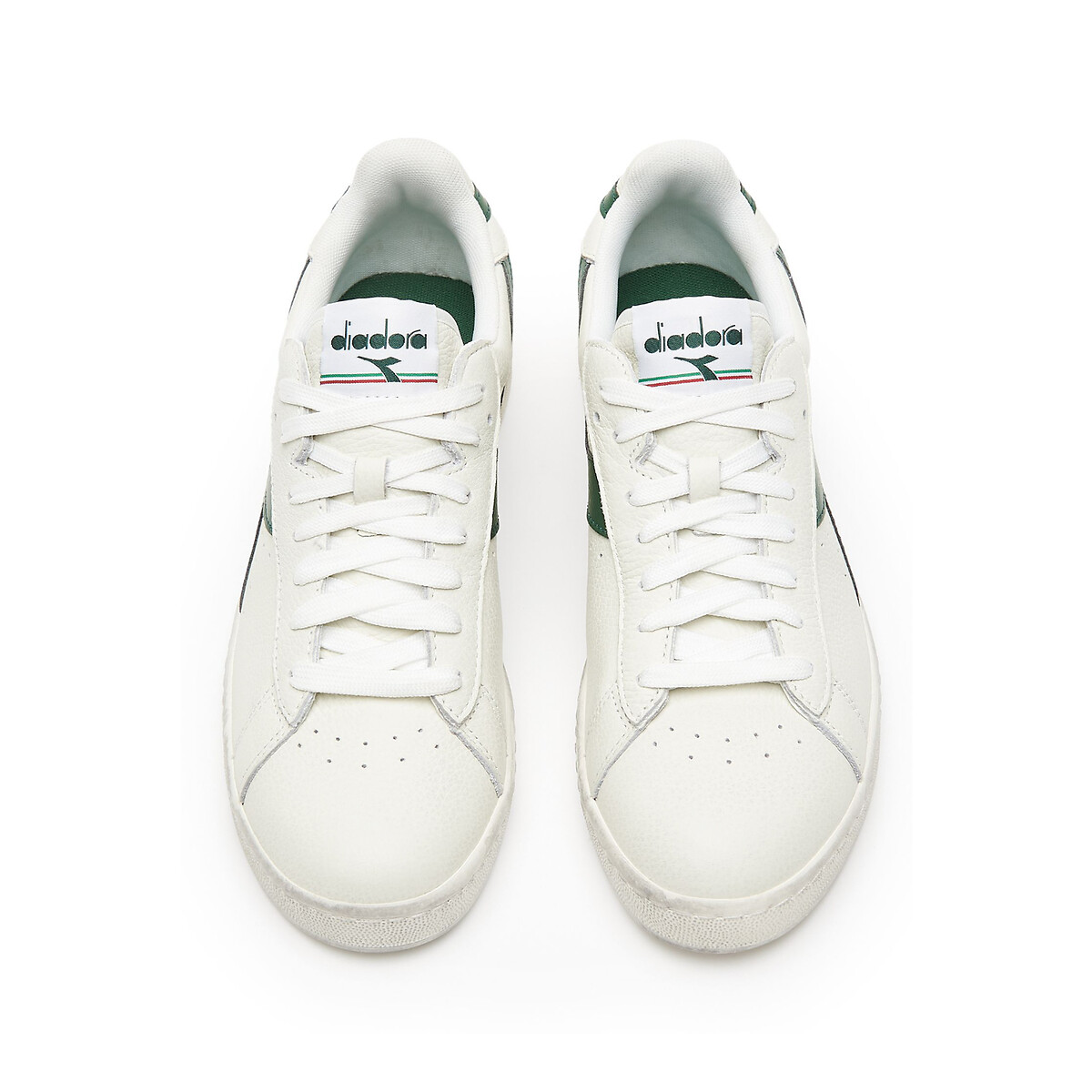 Baskets cuir Game L Low Waxed blanc, DIADORA