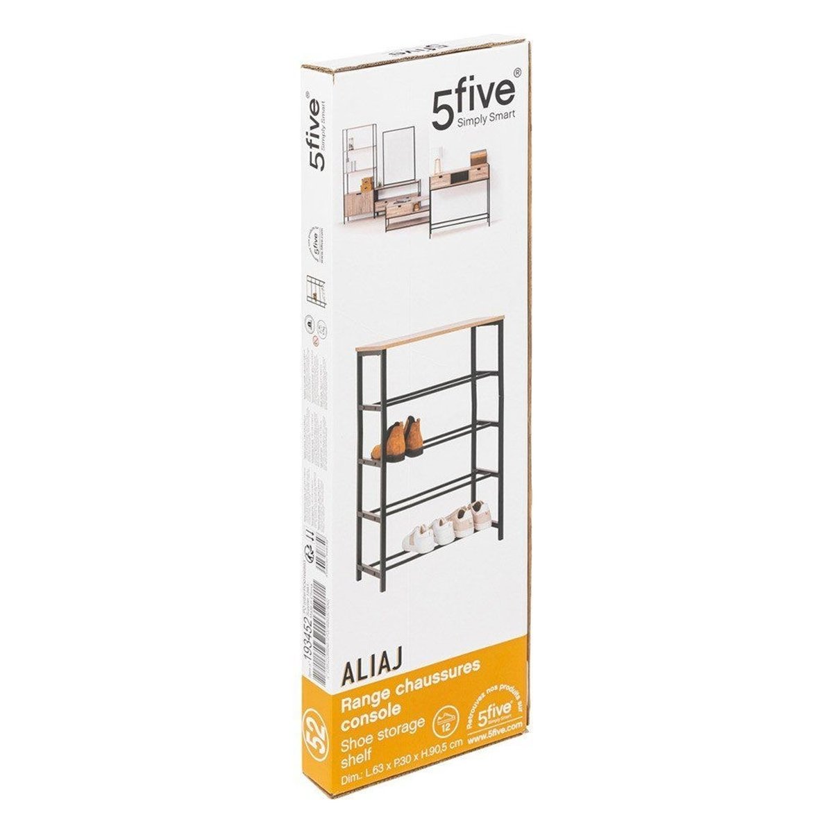 Range chaussures console Aliaj marron, ATMOSPHERA