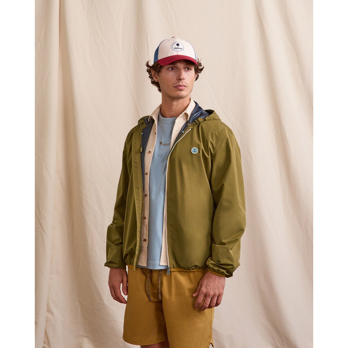 Imperméable CARNOET kaki foncé, FAGUO