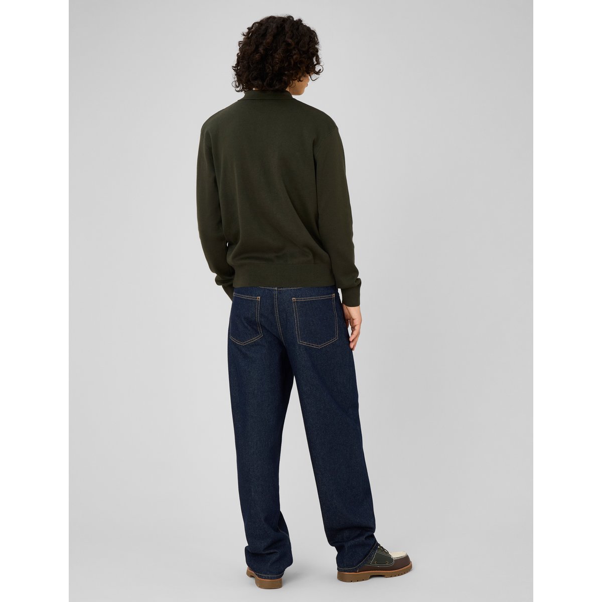 Pull col polo kaki, BZB