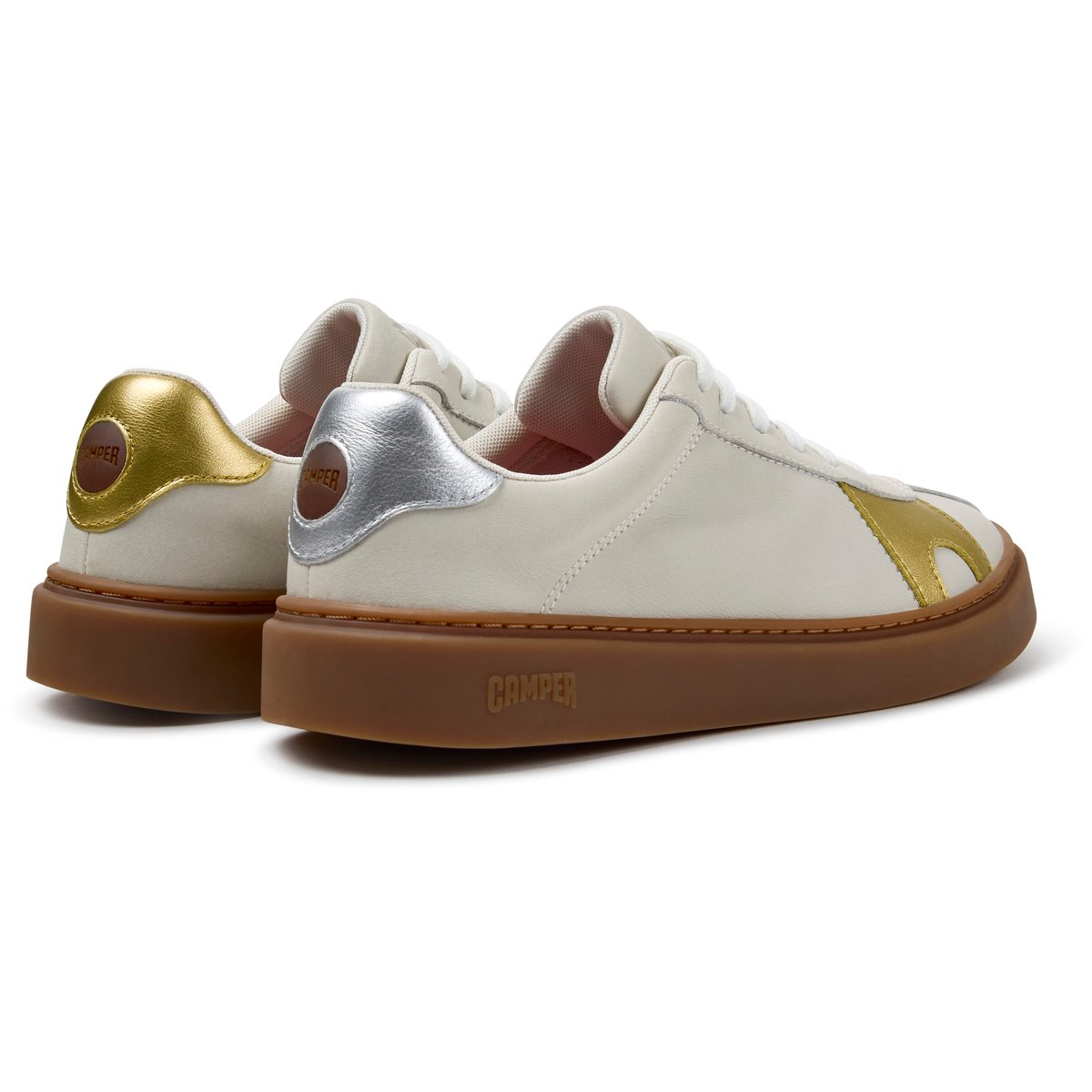 Baskets Runner Twentyfive Twins Smooth Leather blanc naturel 004, CAMPER