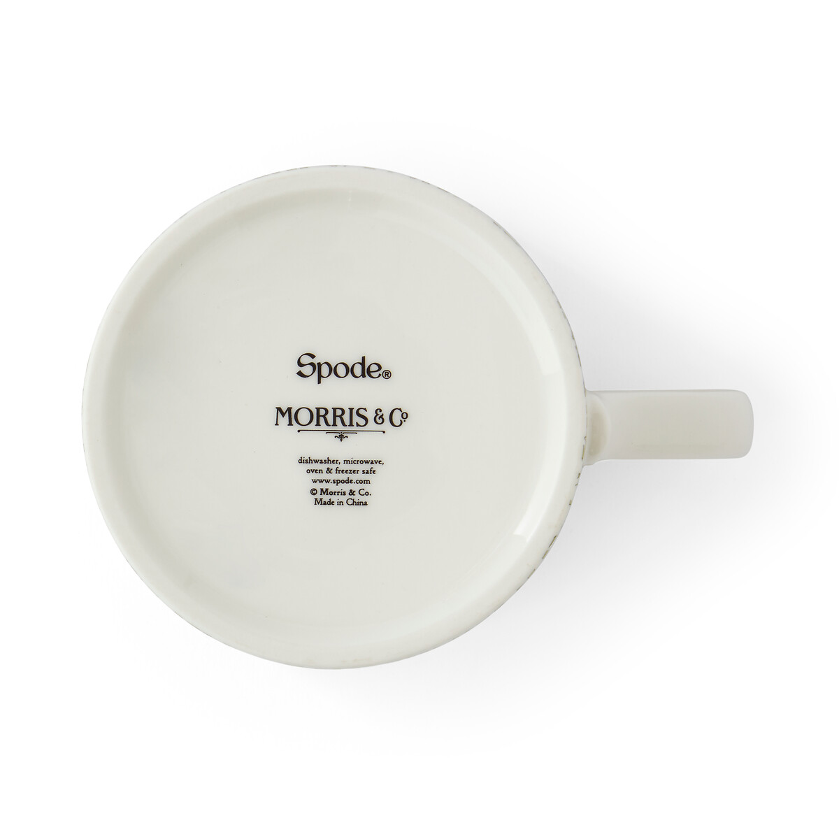 Set of 2 Morris & Co. "Love is Enough" Thyme / Parchment & China Blue Mugs multi-coloured, SPODE